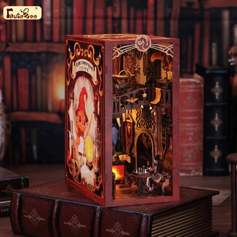 Wooden 3D Puzzle DIY Book Nook Kit Miniature Dollhouse