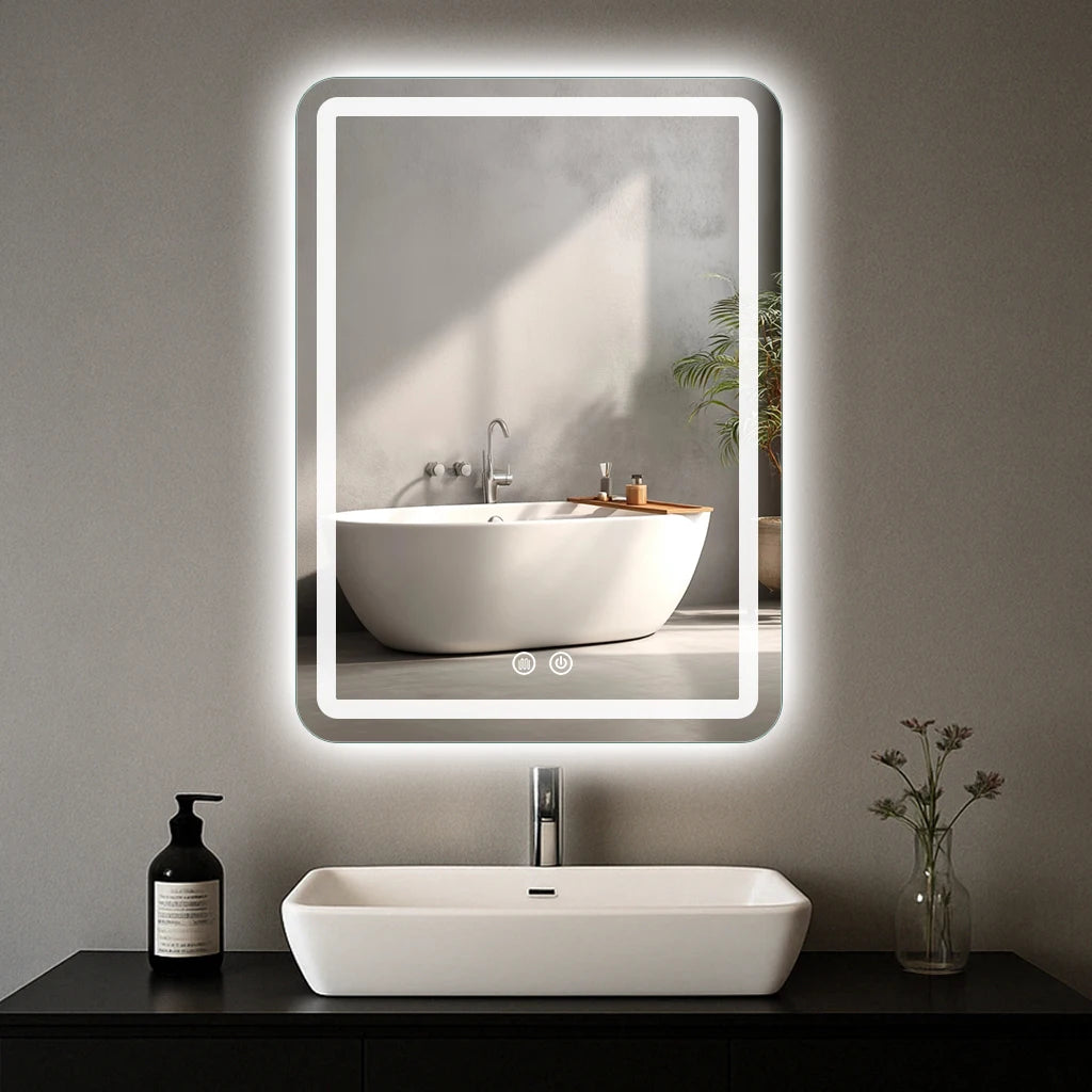 LED Bathroom Vanity Wall Mounted Fogless Backlit Makeup Mirror