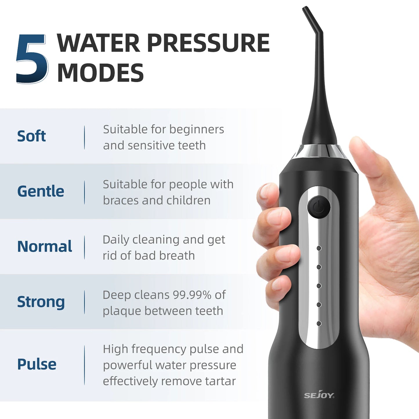 💧 Water Flosser – Portable Teeth Irrigator & Whitening Tool