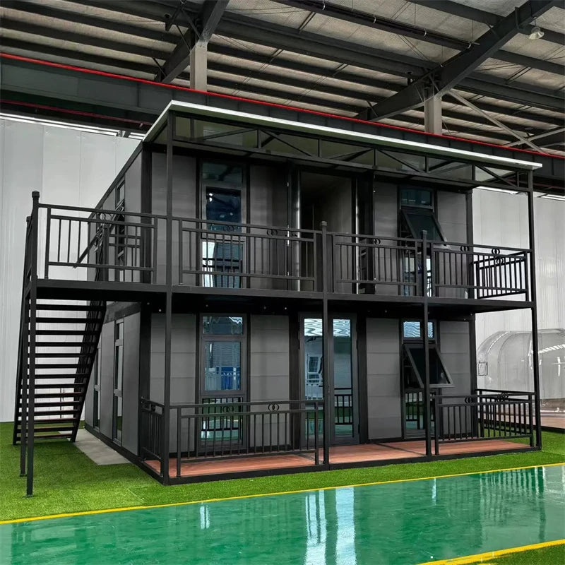 Mobile Container House Prefab Tiny Home Easy-to-Install Transportable Housing Unit