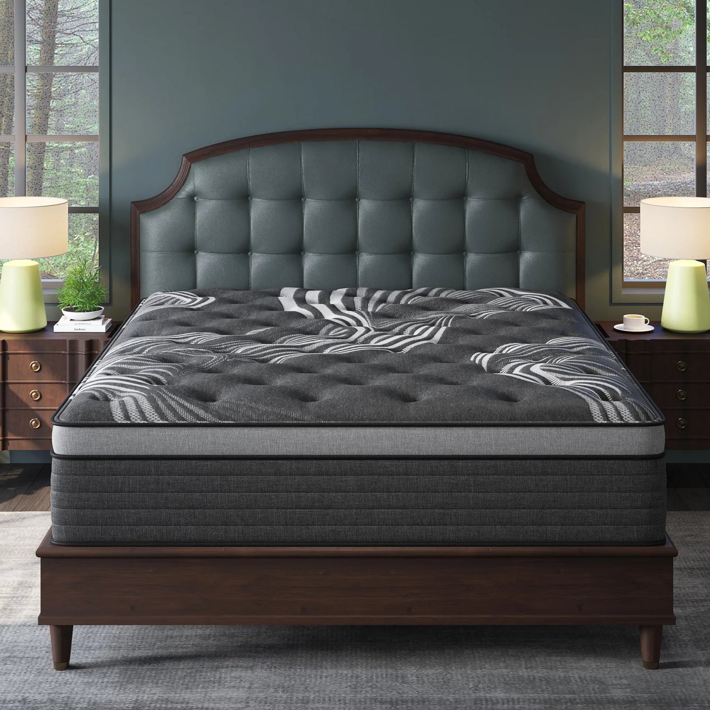 Gel Memory Foam Hybrid Mattress – Medium Firm, Cooling Comfort