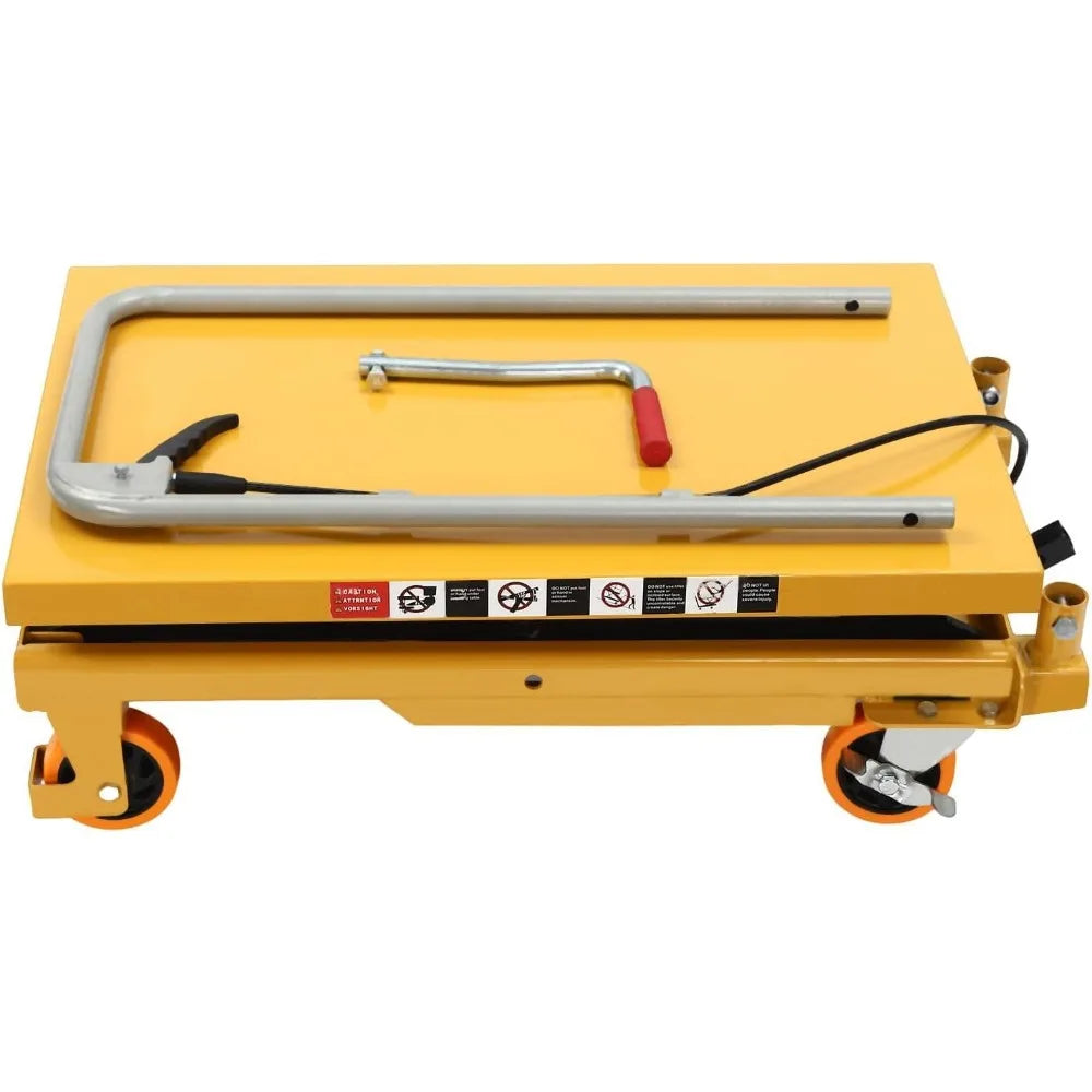 770lbs Steel Hydraulic Scissor Lift Table – Adjustable Heavy-Duty Work Platform