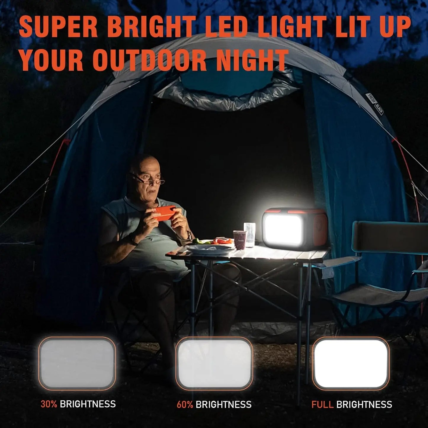 Portable Power Station – Solar Generator & AC/USB Outlets for Camping, RV, Home