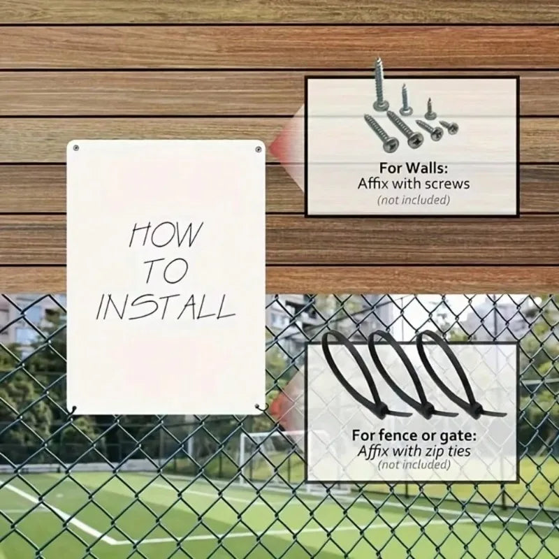 Hilarious Cat Metal Sign – “This Property Protected By Fat Cat”