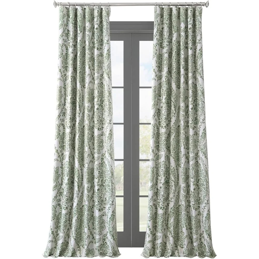 Floral Printed Room Darkening Curtain Panel – Elegant Home Décor