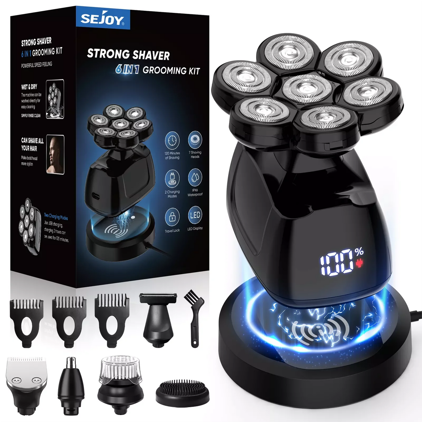 Multifunctional Electric Shaver for Men – Complete Grooming Kit, Perfect Gift for Husband