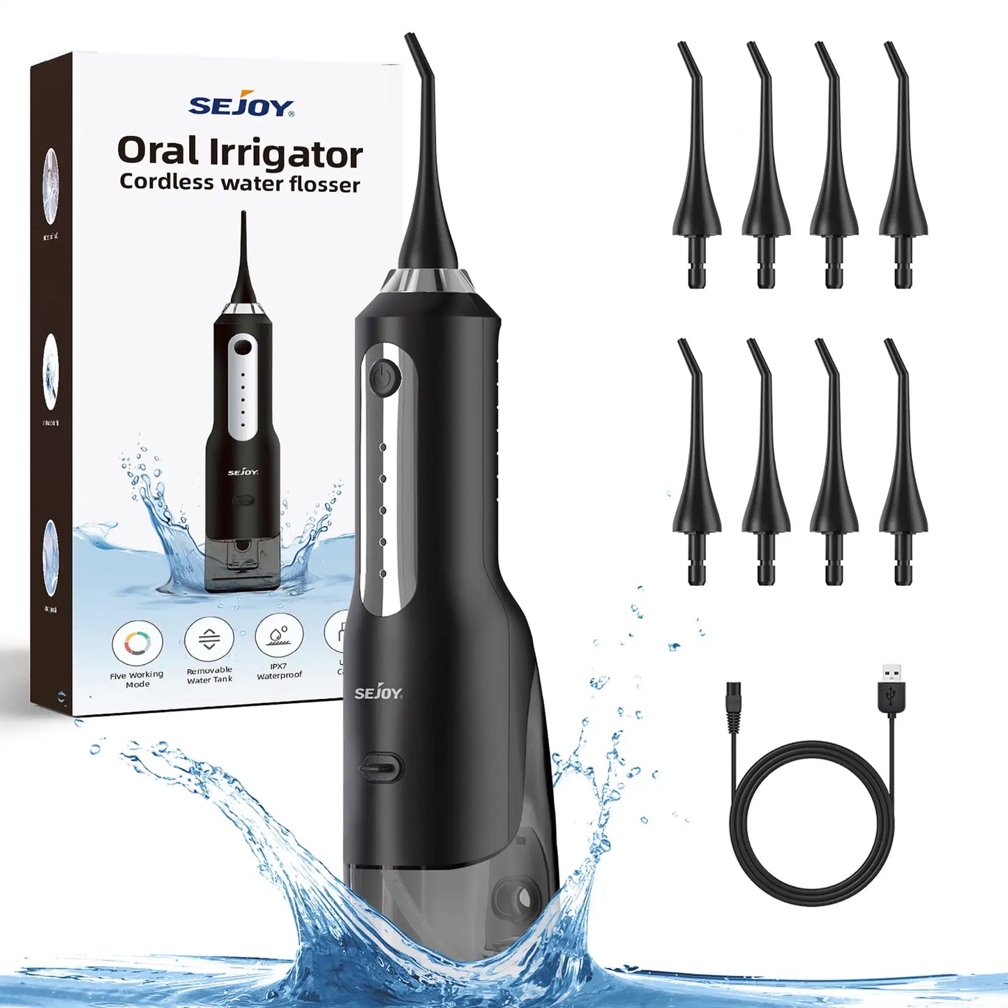 💧 Water Flosser – Portable Teeth Irrigator & Whitening Tool