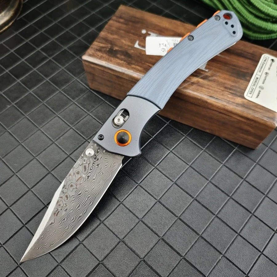 Damascus Steel Folding Knife Multi-Functional Outdoor Knife