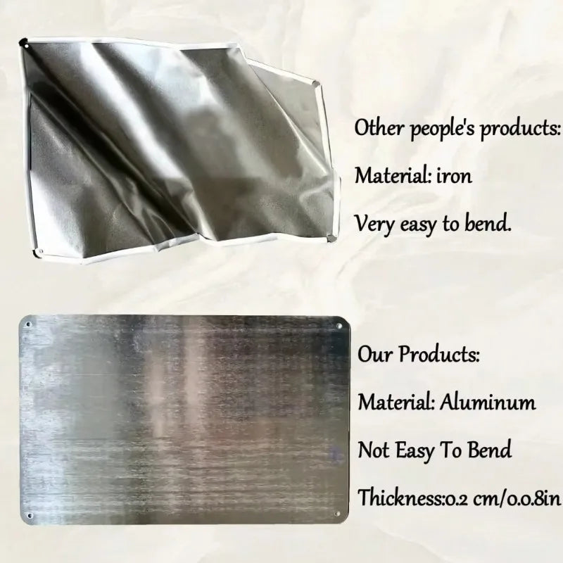 Hilarious Cat Metal Sign – “This Property Protected By Fat Cat”