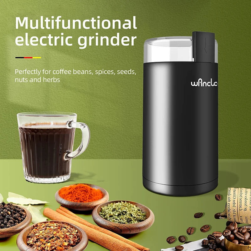 ☕ High-Power Multifunctional Coffee Bean Grinder – Fresh Grind at Home
