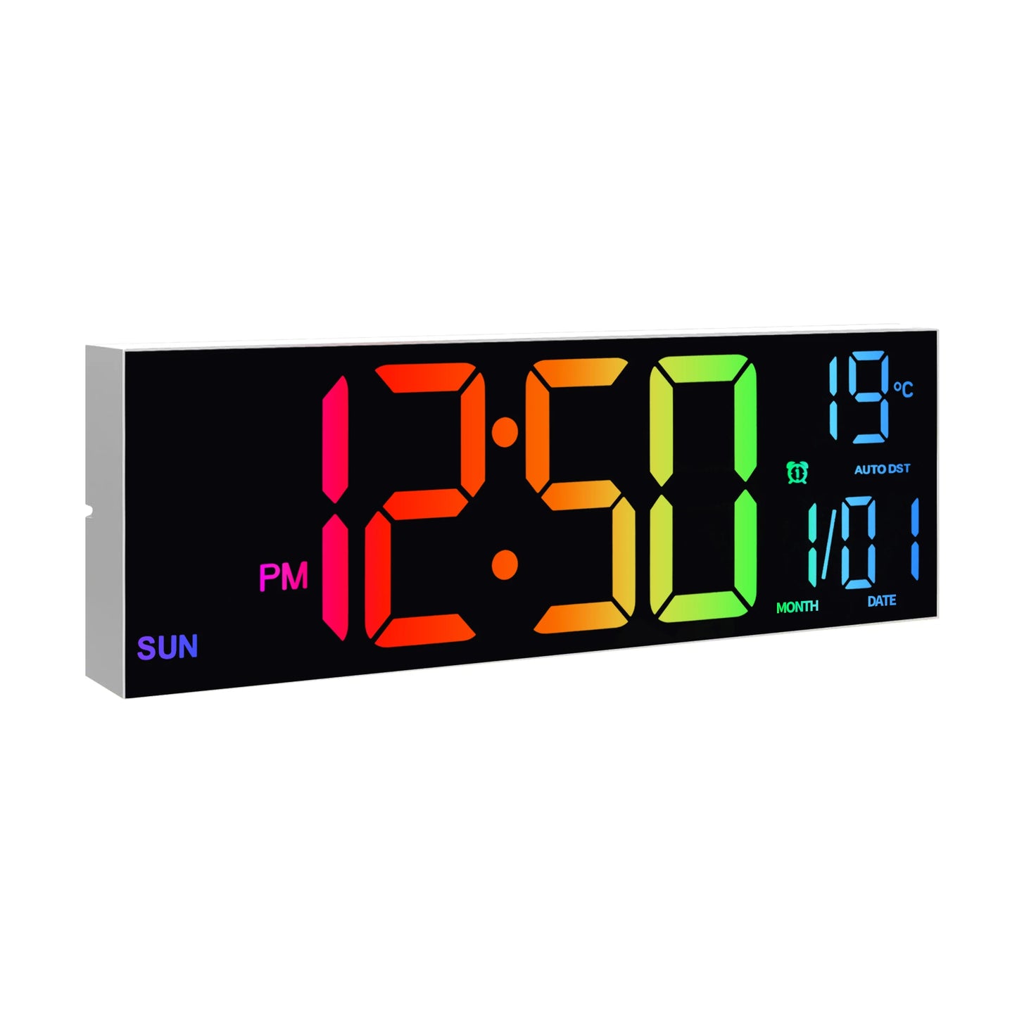 16" Large Number LED Digital Wall Clock