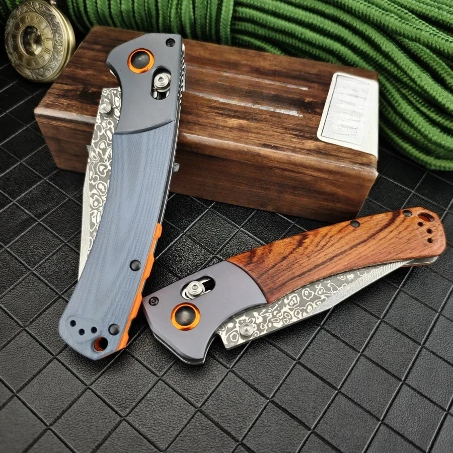 Damascus Steel Folding Knife Multi-Functional Outdoor Knife