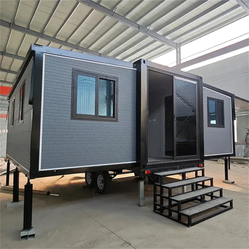 Mobile Container House Prefab Tiny Home Easy-to-Install Transportable Housing Unit