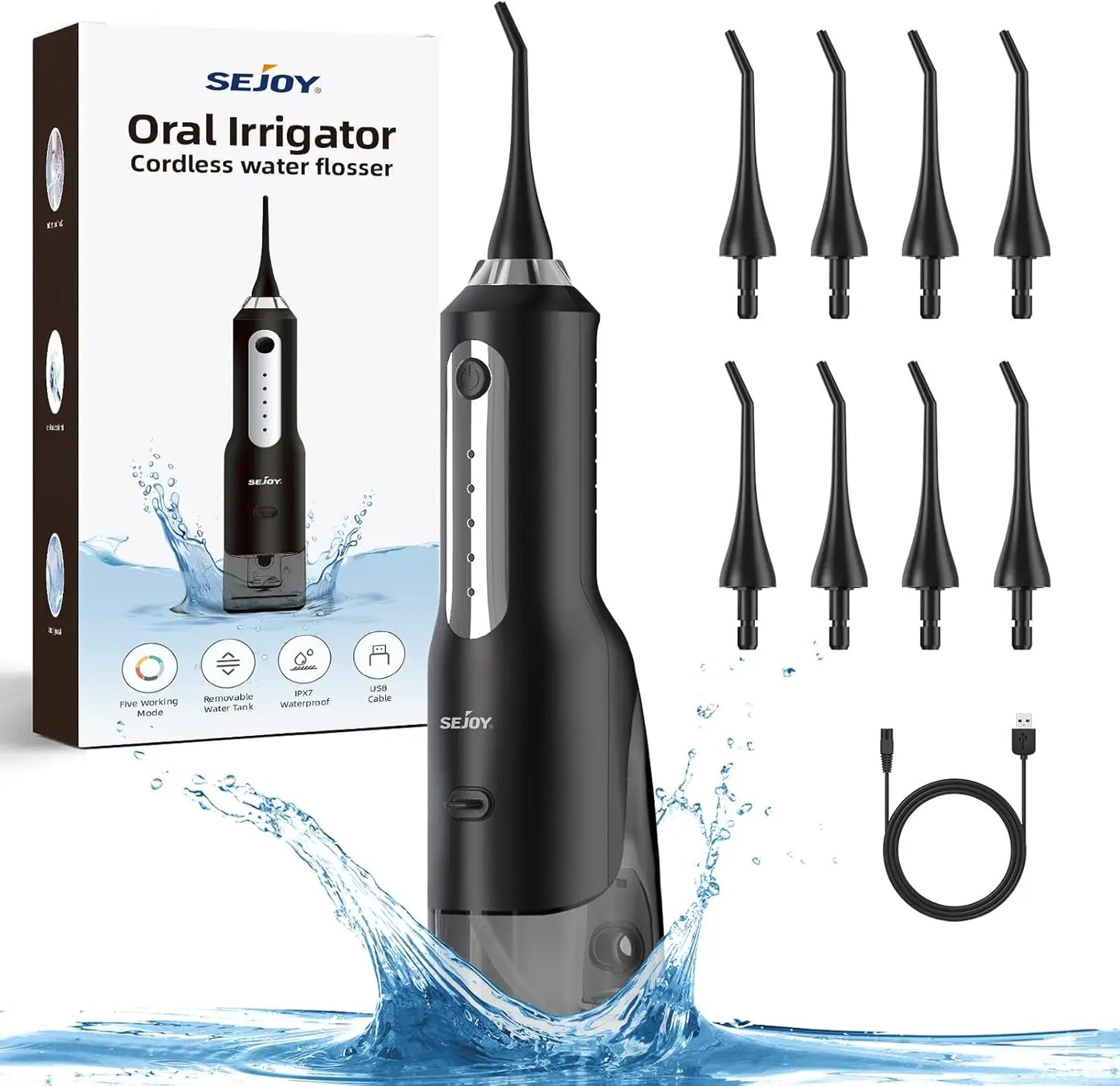 💧 Water Flosser – Portable Teeth Irrigator & Whitening Tool