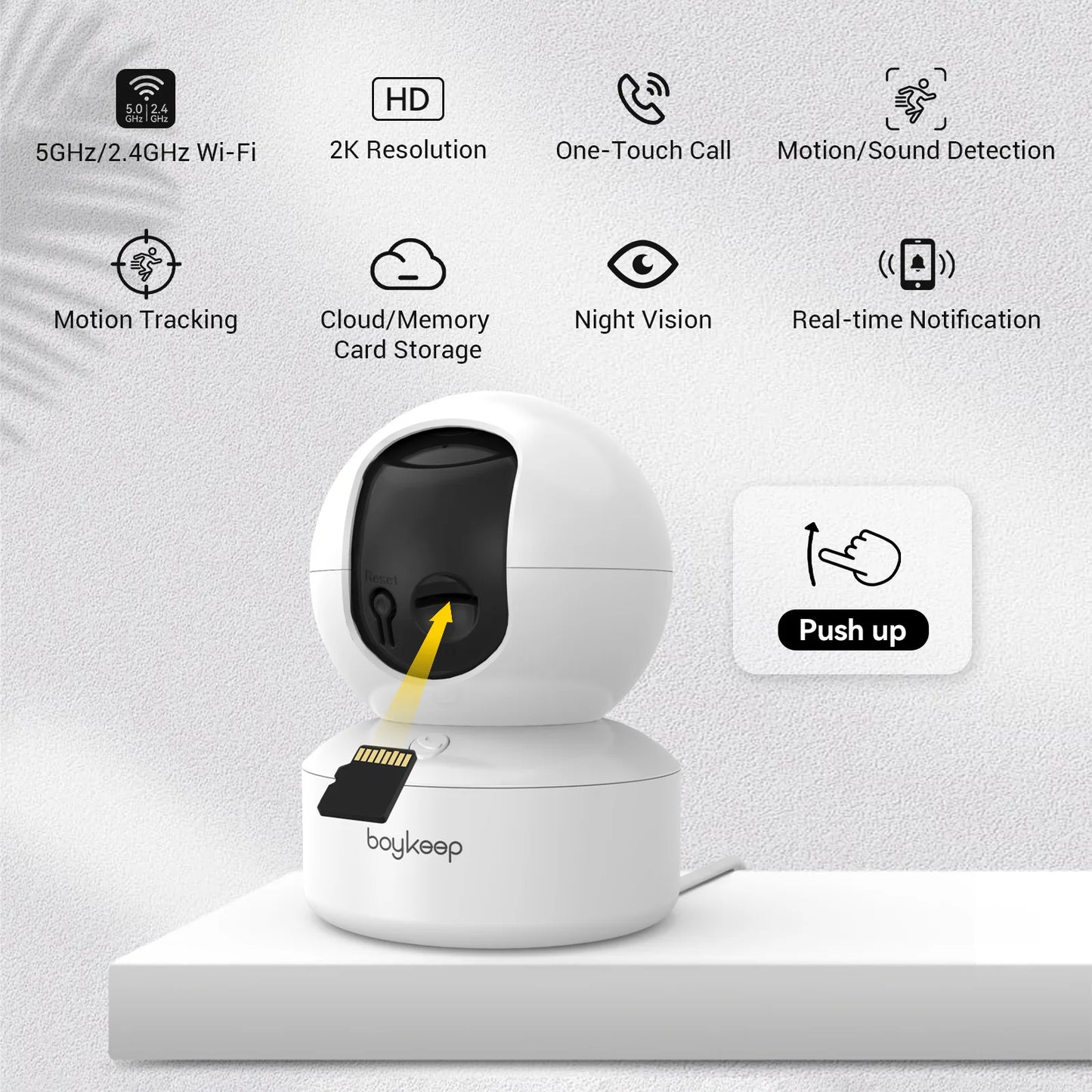 Smart Wi-Fi Security Camera – Baby Monitor with Night Vision