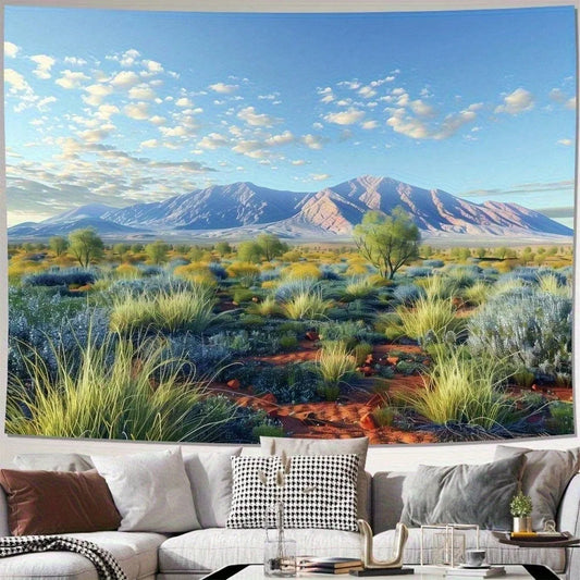 Mountain Landscape Tapestry – Nature Scenery Wall Hanging Seasonal Gift