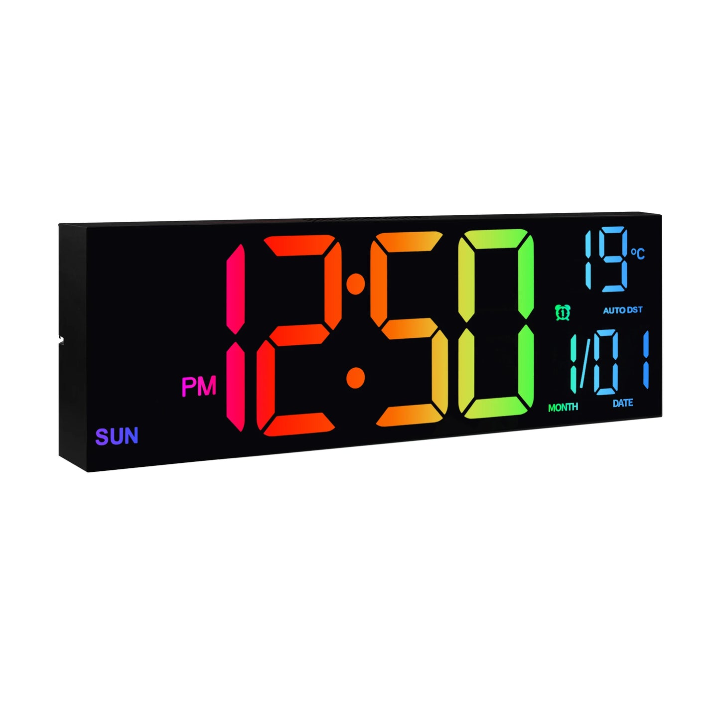 16" Large Number LED Digital Wall Clock
