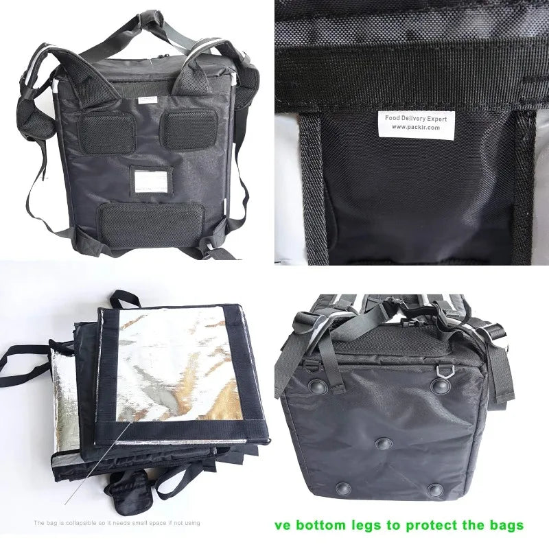 Heavy Duty Motorcycle/Bicycle Large Insulated Food Delivery Top-Loading Carrier