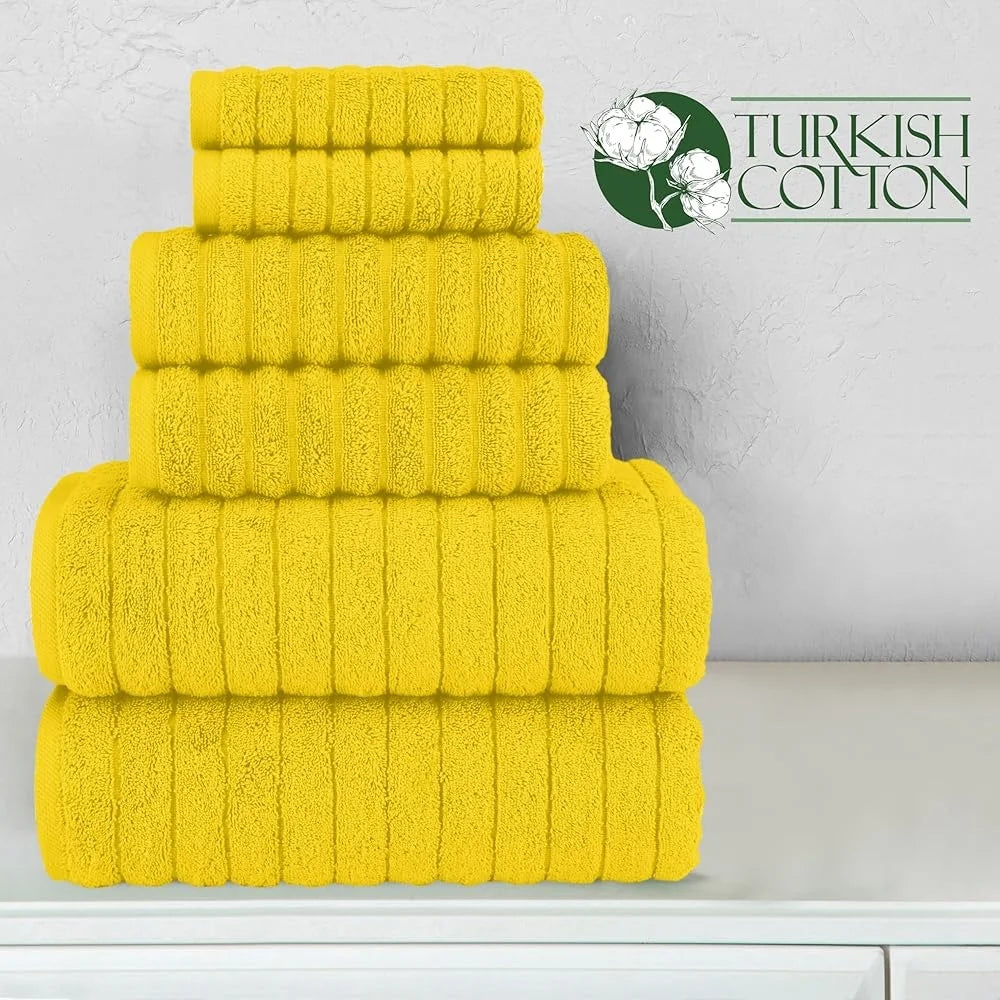 Cotton Corduroy Quick-Dry, Highly Absorbent Bath Towel Set