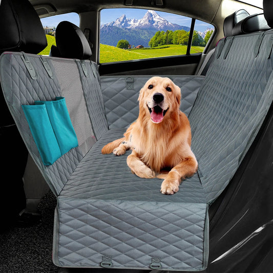 PETRAVEL Waterproof Dog Car Seat Cover – Hammock Style Rear Seat Protector & Travel Carrier for Dogs