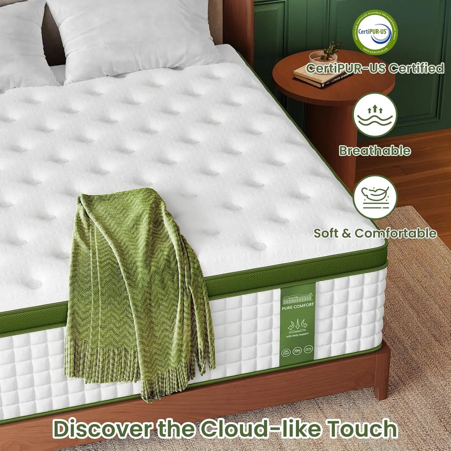 Hybrid Mattress with Gel Memory Foam & Pocket Springs