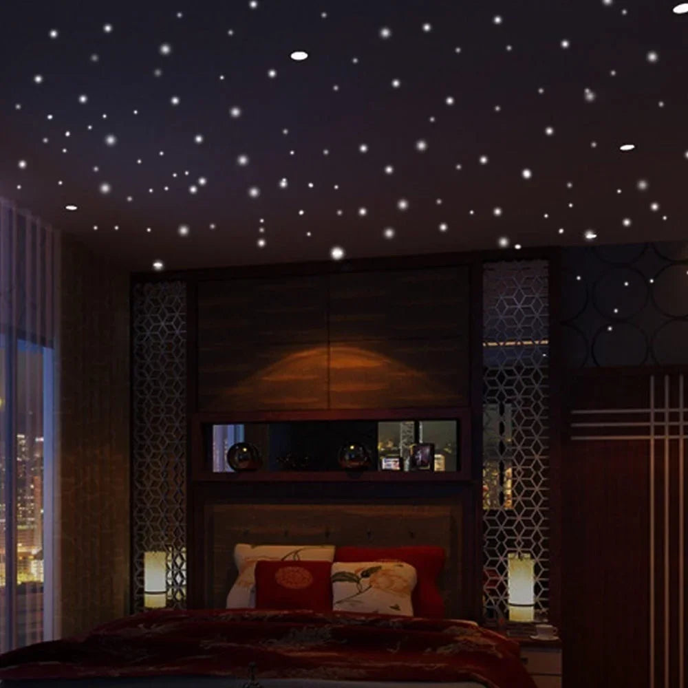 407-Piece Glow-in-the-Dark Star Wall Stickers