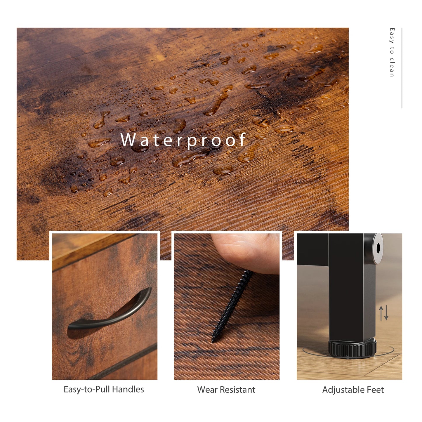 JHK 9-Drawer Fabric Dresser – Tall Bedroom Storage Cabinet