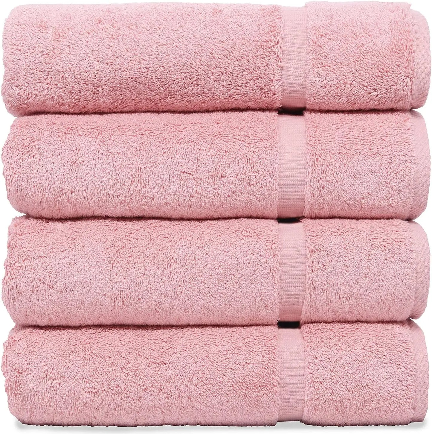 4-Piece Luxury Cotton Absorbent Fast Drying Bath Towel Set