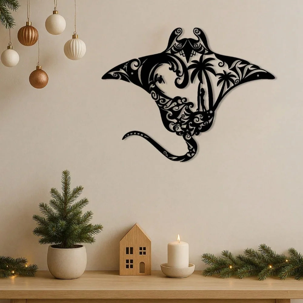 Coastal Metal Wall Art – Nautical & Beach-Themed Wall Hanging