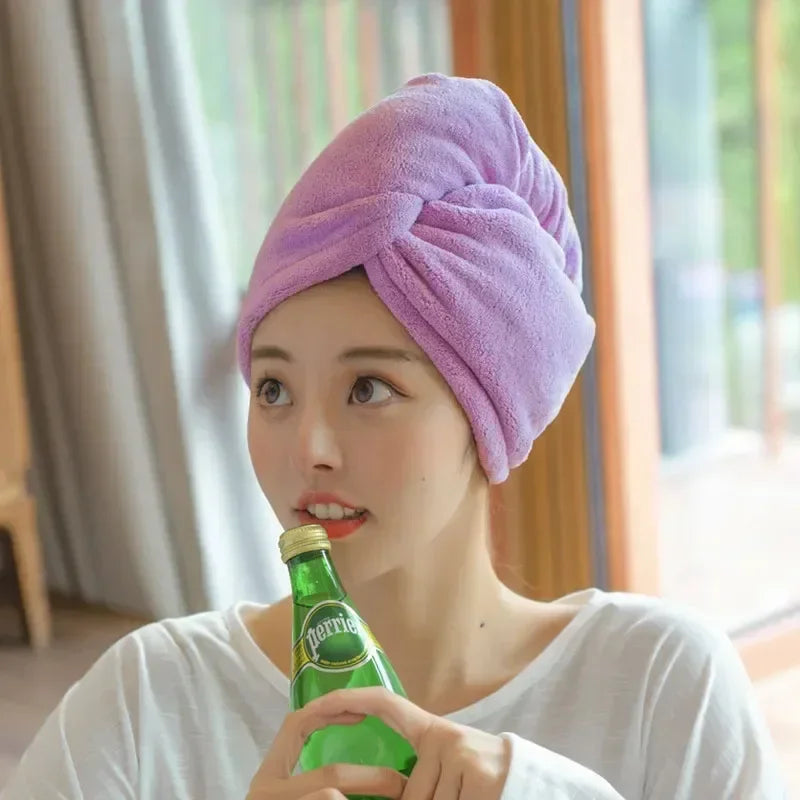 Dry Hair Cap Soft Turban for Fast Hair Drying