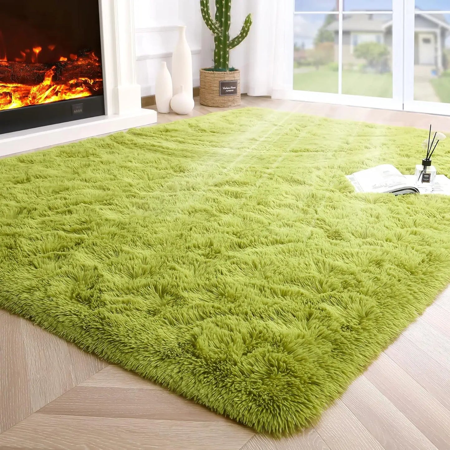 Fluffy Fuzzy Area Rug – Soft and Cozy Carpet for Bedroom & Living Room