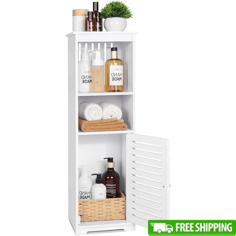 Small Floor-Standing Bathroom Storage Cabinet – Eco-Friendly Waterproof Organizer