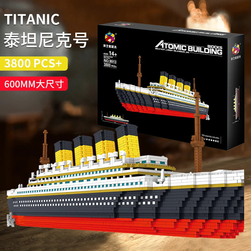 Super-Sized Titanic Model Building Blocks – Gift & Display Assembly Set