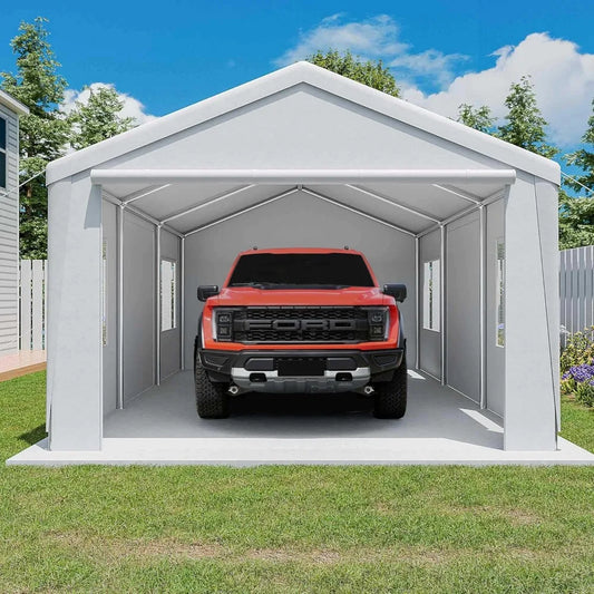 Heavy Duty Carport, Canopy, Portable Garage, Doors, Windows