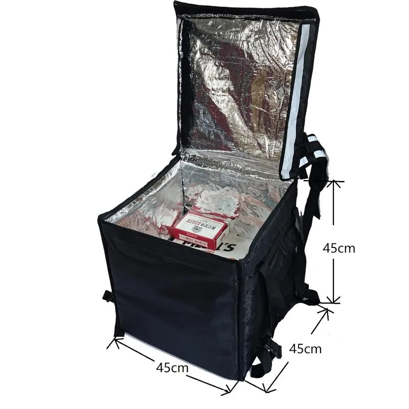 Heavy Duty Motorcycle/Bicycle Large Insulated Food Delivery Top-Loading Carrier