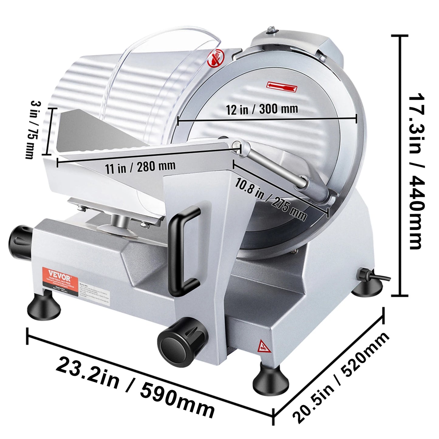 Commercial Meat & Cheese Deli Slicer – Adjustable Thickness