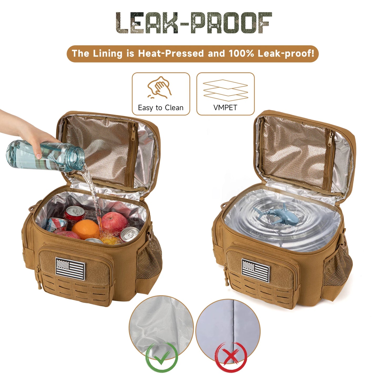Heavy Duty Leak Proof Insulated Tactical Lunch Box