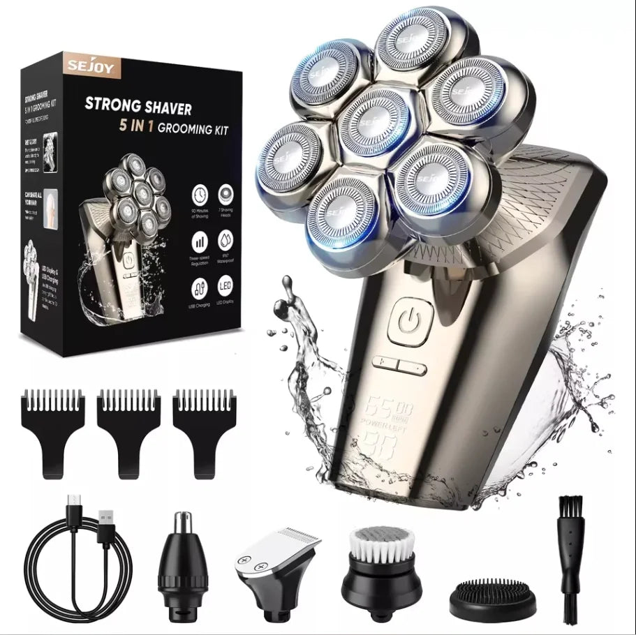 Electric Shaver for Men – Bald Head Shaver, Wet & Dry Razor