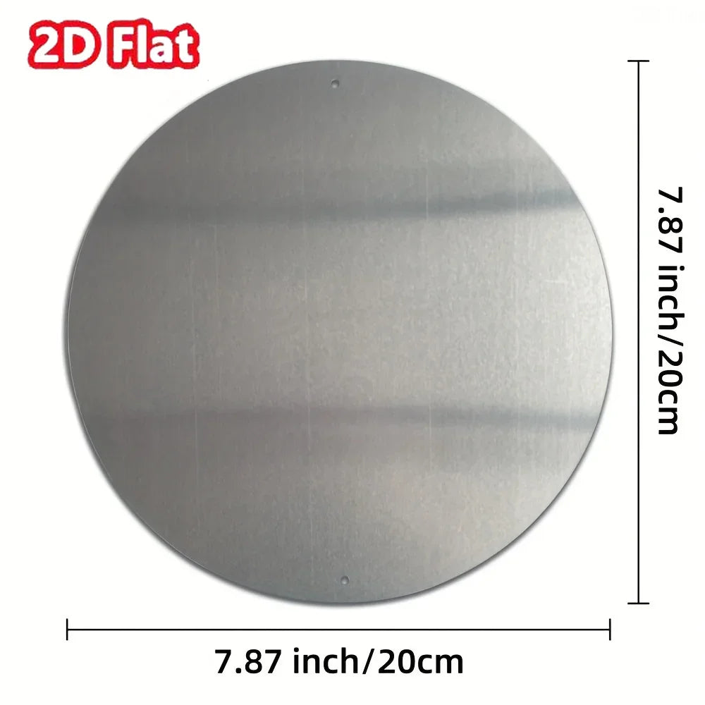 Round Metal Wall Art – Durable Aluminum Jungle Scene, Windproof & Waterproof