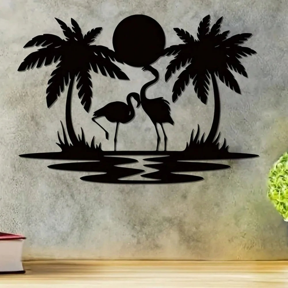 Brand K Swan Couple Wall Decoration – Elegant Ornament