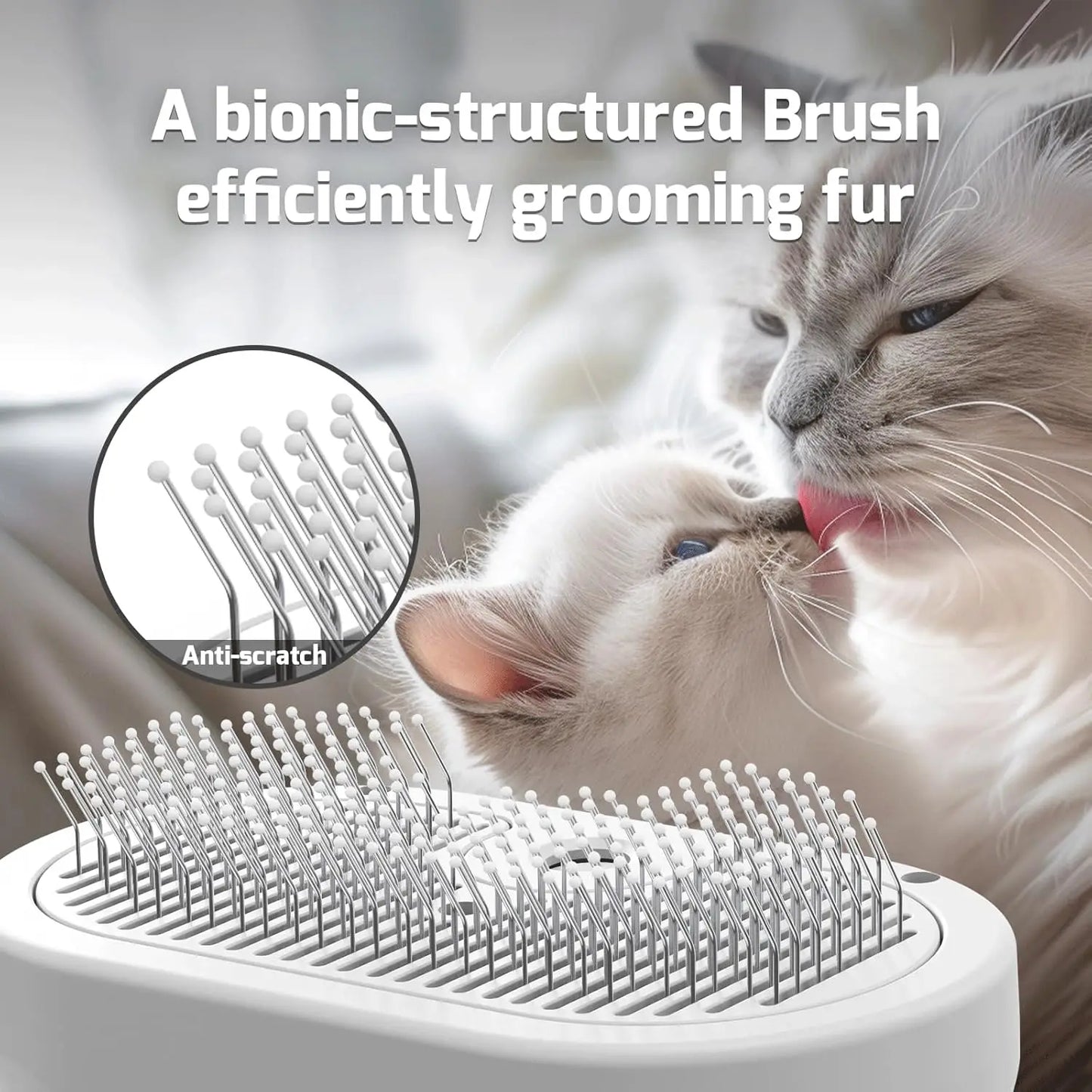 Pet Spray Hair Comb – Dematting Grooming Brush with Water Mist for Cats & Dogs