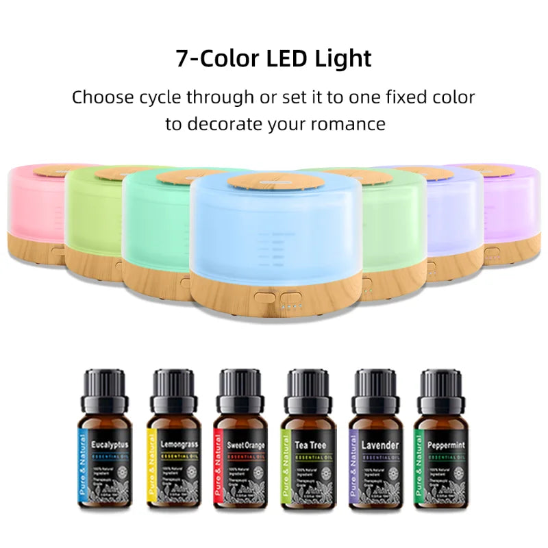 Oil Diffuser – Soundwave Technology, USB, Remote Control, Auto-Off Safety