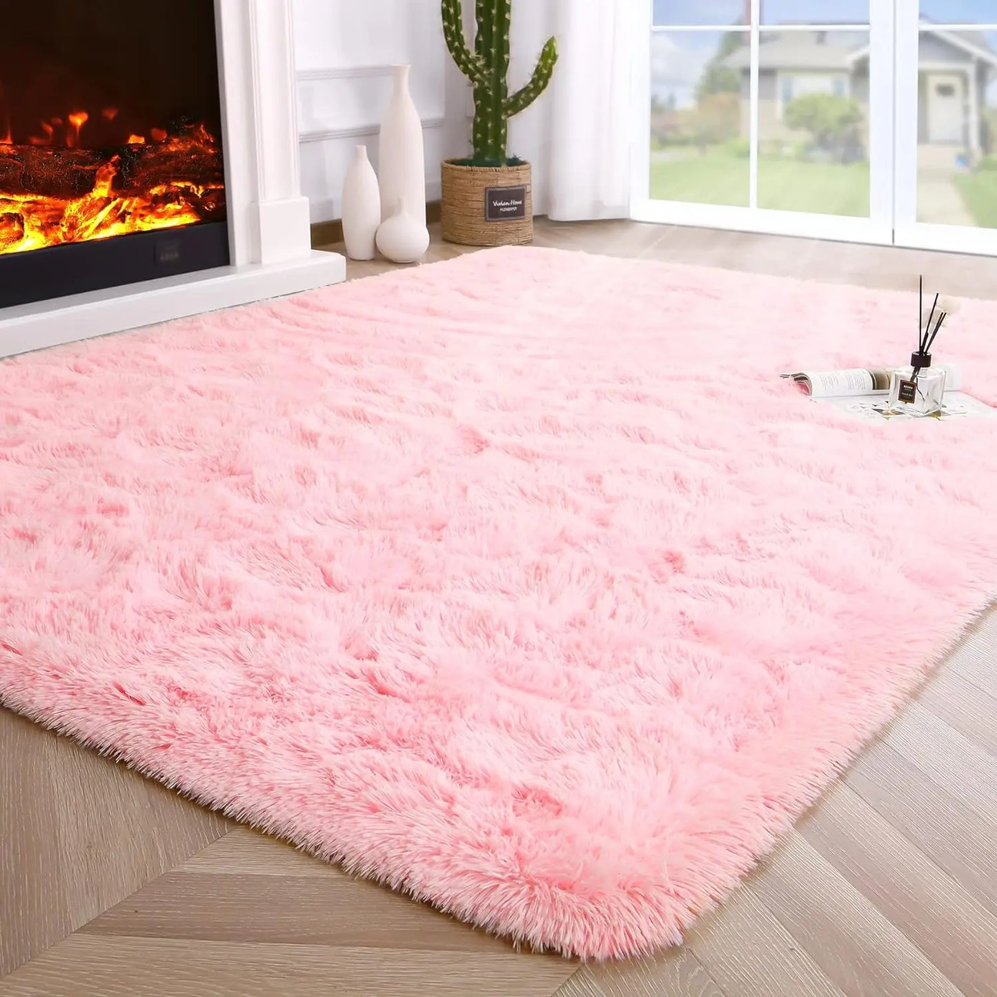 Fluffy Fuzzy Area Rug – Soft and Cozy Carpet for Bedroom & Living Room
