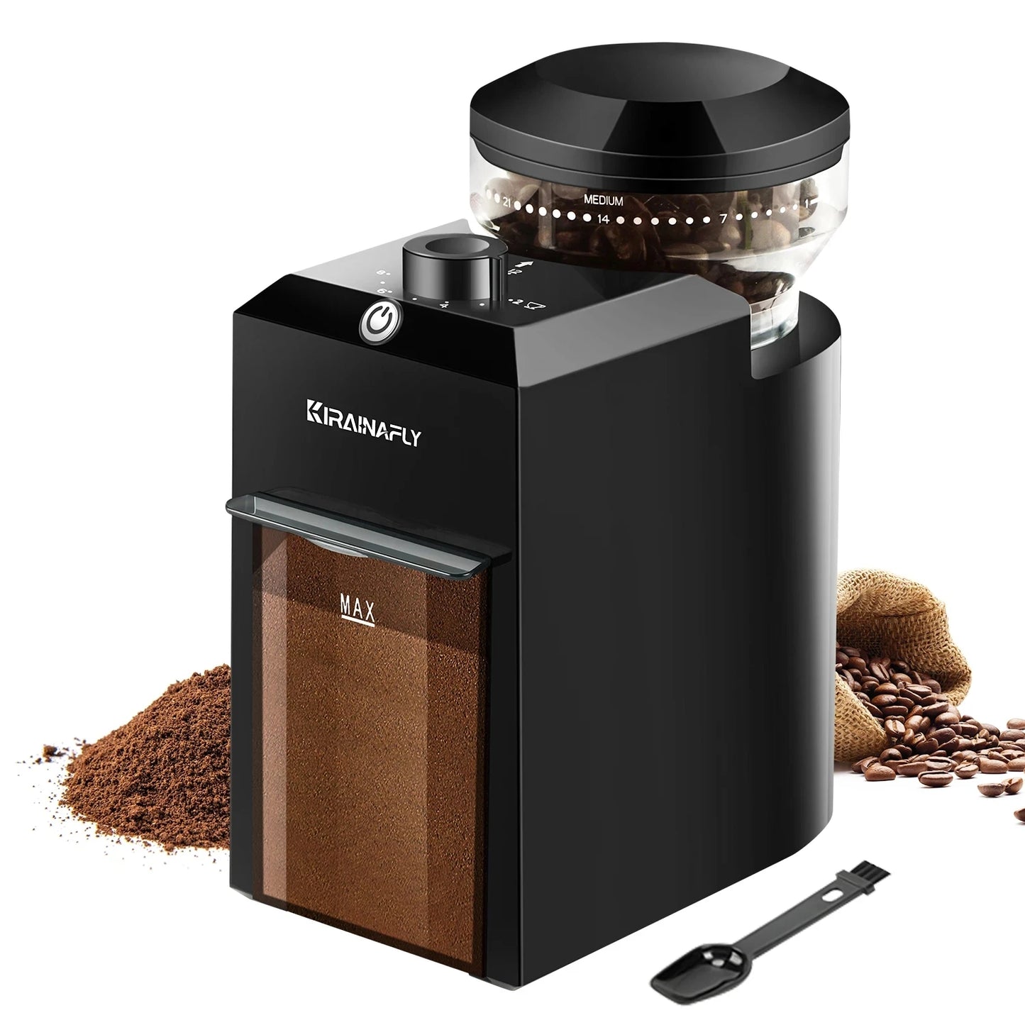 Electric Coffee Bean Grinder – Perfect for Espresso, French Press & Drip Coffee
