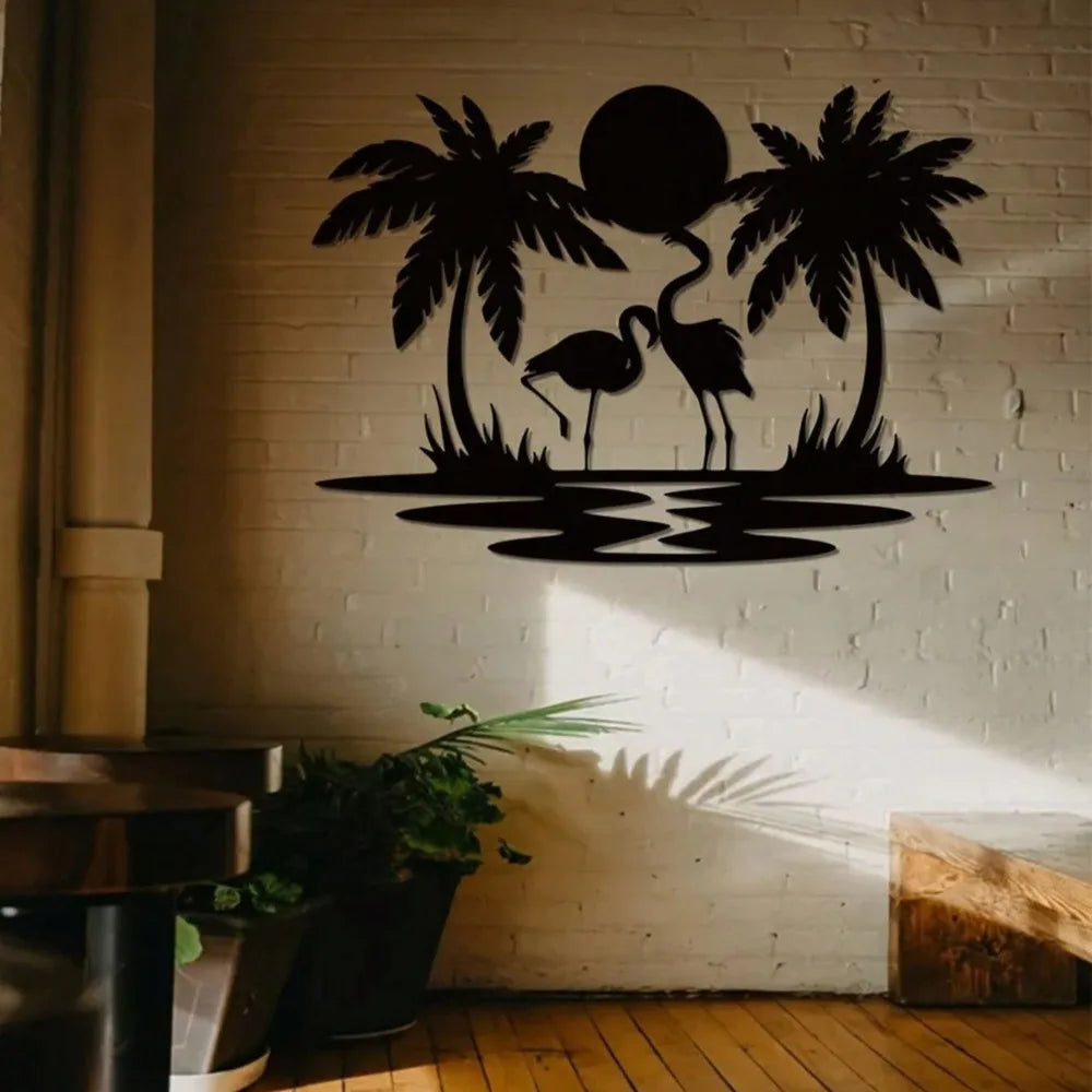 Brand K Swan Couple Wall Decoration – Elegant Ornament