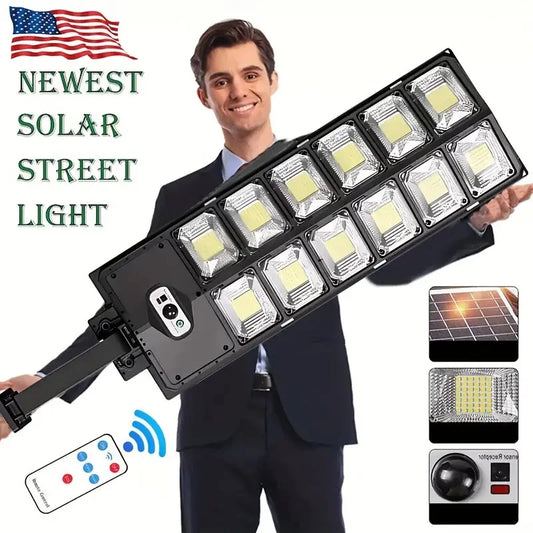 504LED ultra-Bright Solar Street Light Wide Angle Motion Sensor