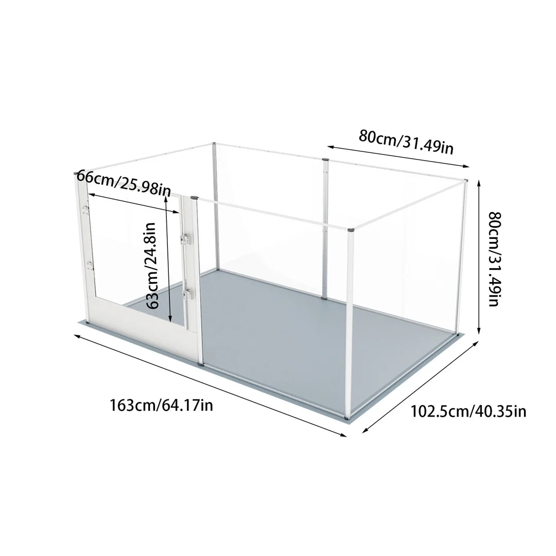 Clear Acrylic Dog Whelping Pen Playpen for Small Animals