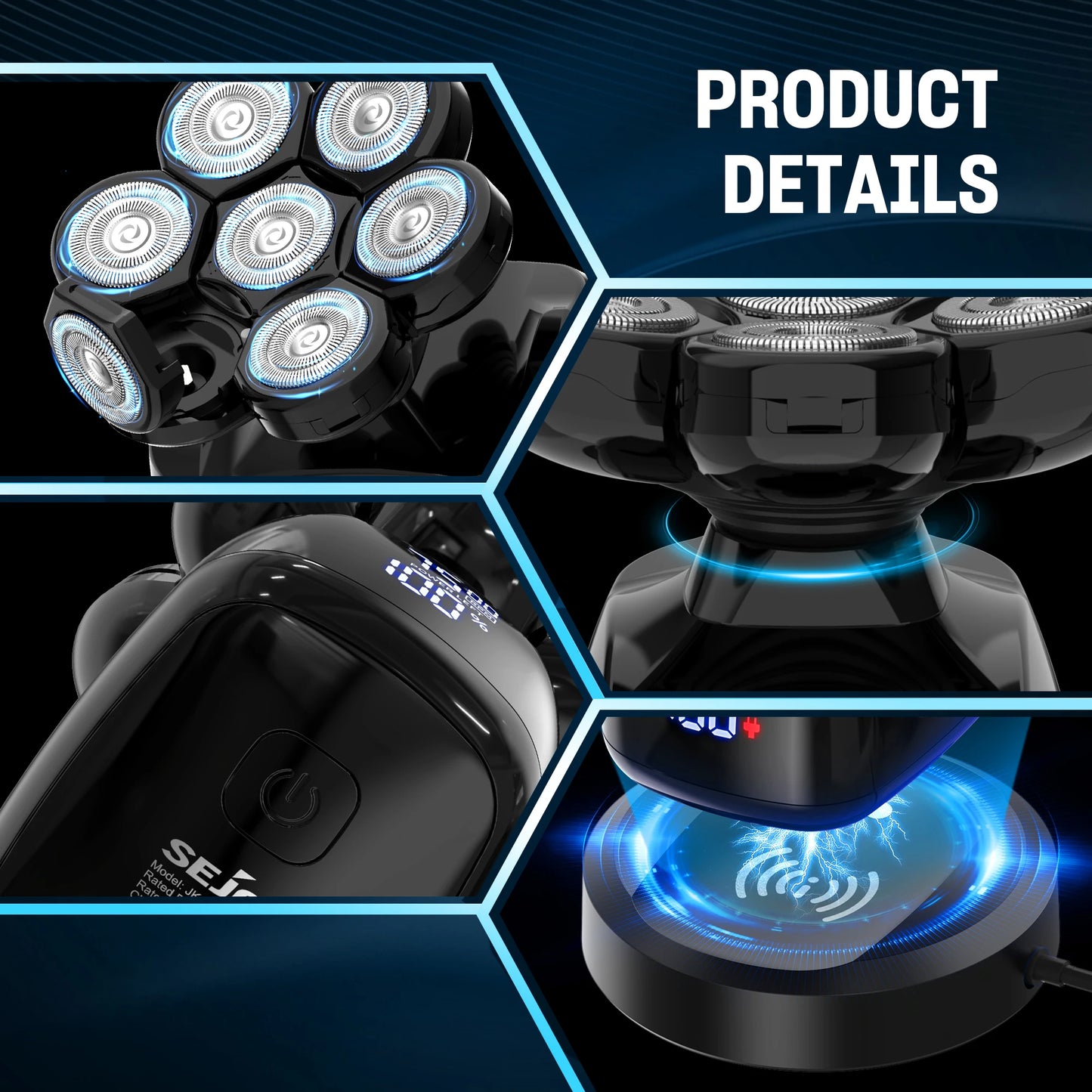 Multifunctional Electric Shaver for Men – Complete Grooming Kit, Perfect Gift for Husband