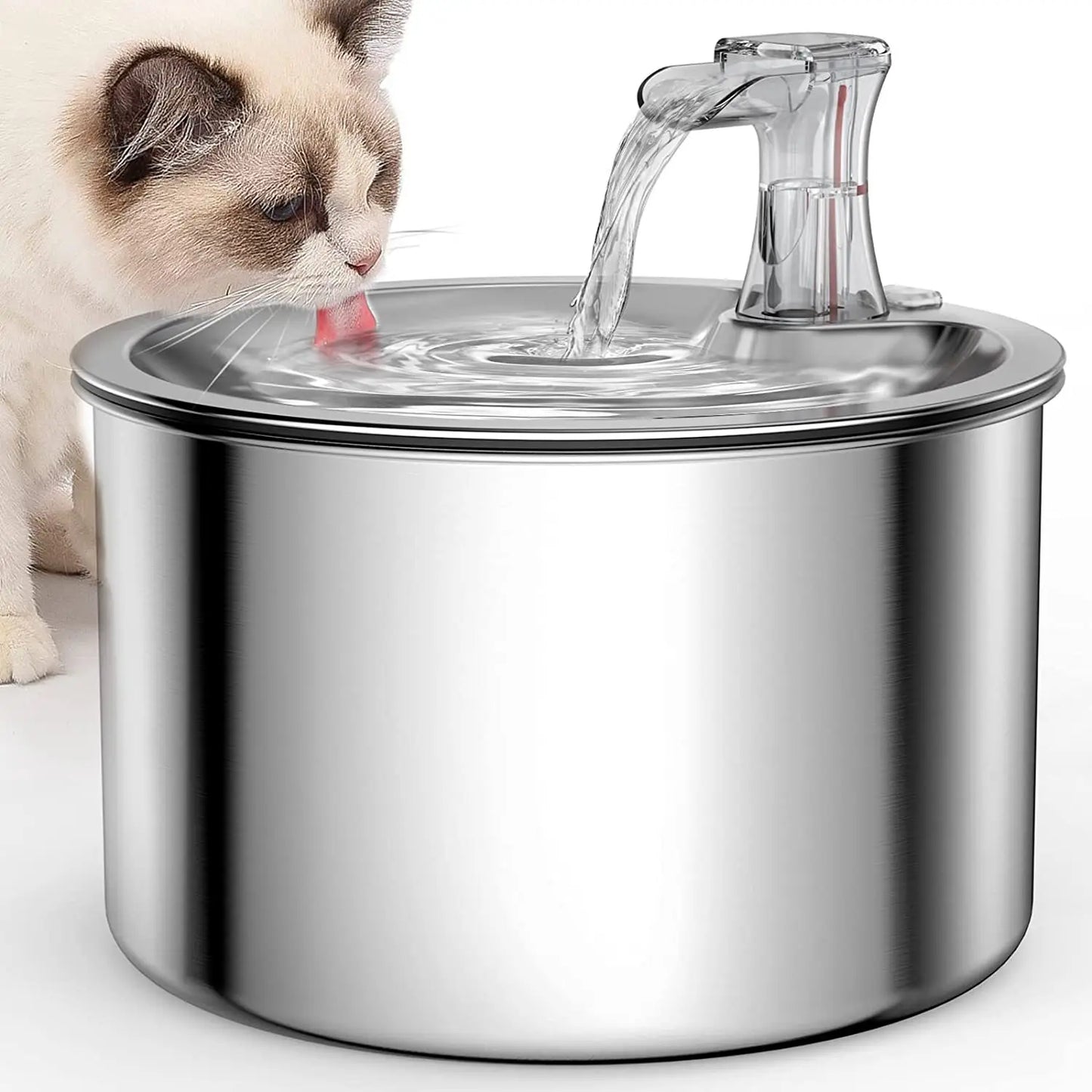 Stainless Steel Automatic Pet Water Fountain – Fresh Water Dispenser