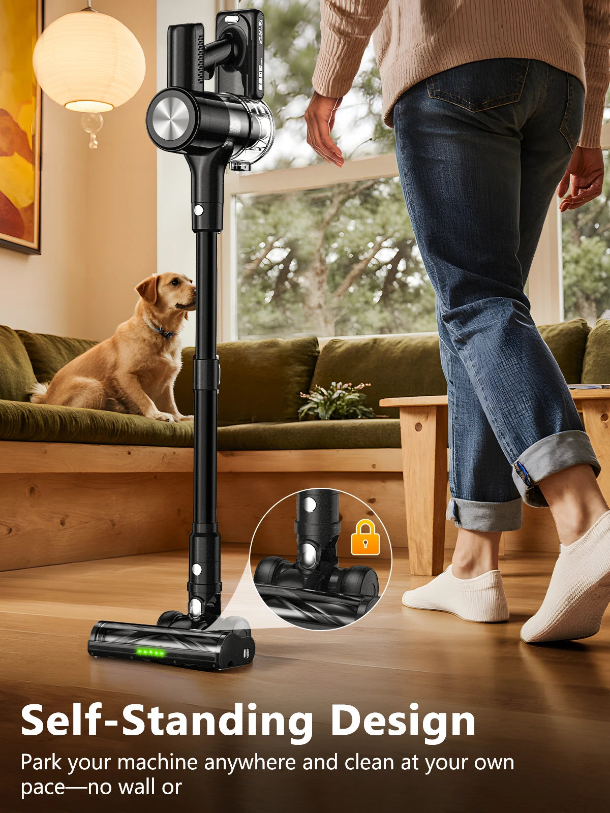 Lightweight Cordless Vacuum Cleaner – Self-Standing, Powerful Stick, Multi-Functional